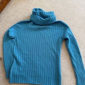 United colors of Benetton - Women's Blue Turtleneck Sweater